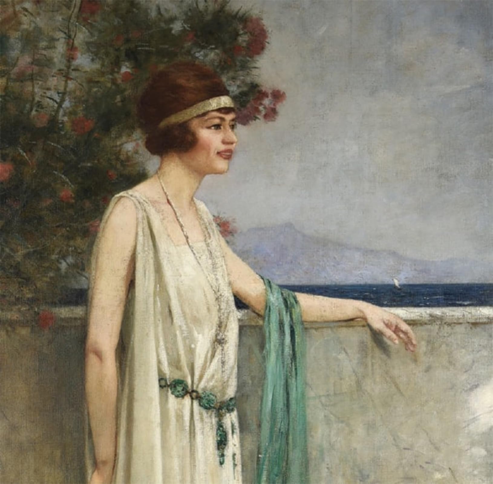 SERENDIPITP Retro Picture Poster Wall Art Pictures Painting Woman in a White Dress Henri Gervex Wall Art Canvas Print for Wall Decor 60x90cm