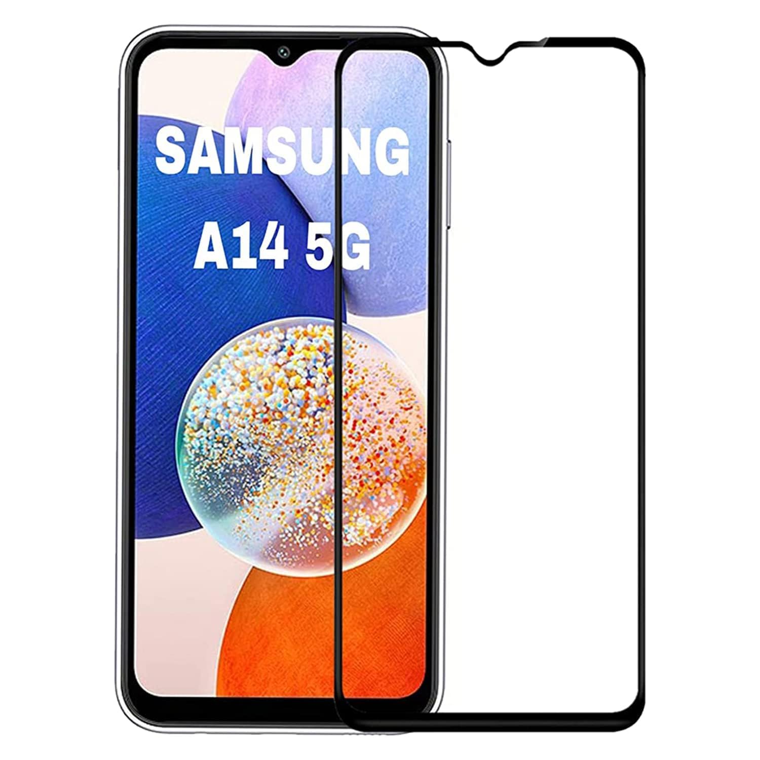 HEYANSH CREATION Tempered Glass Screen Protector Compatible for Samsung Galaxy A14 5G with Edge to Edge Coverage and Easy Installation Kit, Pack of 1, Black (B0D7ZCTQTP) Amazon Price History, Amazon Price Tracker