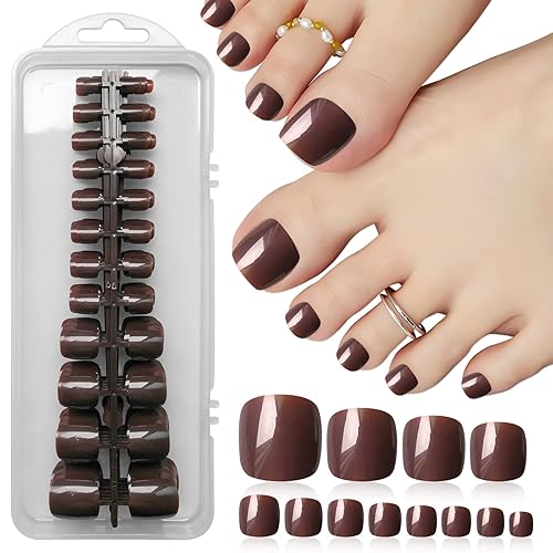Miniatura 7 de LoveOurHome 240 uñas postizas de color a presión, cobertura completa, uñas postizas brillantes, cortas, cuadradas, azules, uñas postizas francesas,