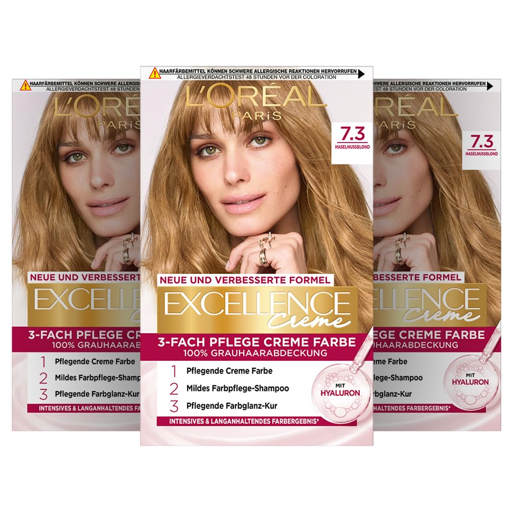 L'Oréal Paris Excellence Cream Pack of 3 x 268 g : Amazon.de: Beauty