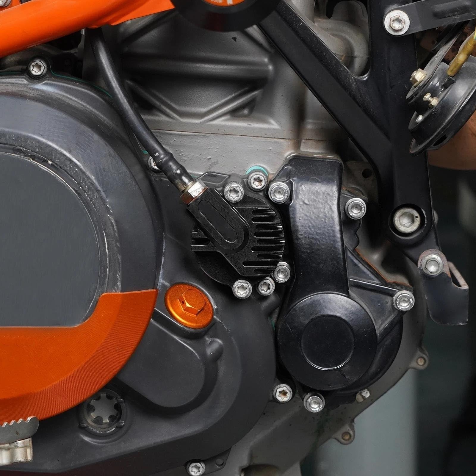 Tapón Aceite Tapa De Filtro De Aceite De Motor Para 690 Duke/SMCR/Enduro R 2012-2023 Para 701 Supermoto 2016-2023 Para GasGas Para ES700 2022-2023 Tapones Aceite Para Motos (Color : Blue)