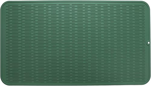 Miniatura 761 de Tapete de silicona para secado de platos para múltiples usos, fácil de limpiar, ecológico, resistente al calor, tapete de silicona para encimera