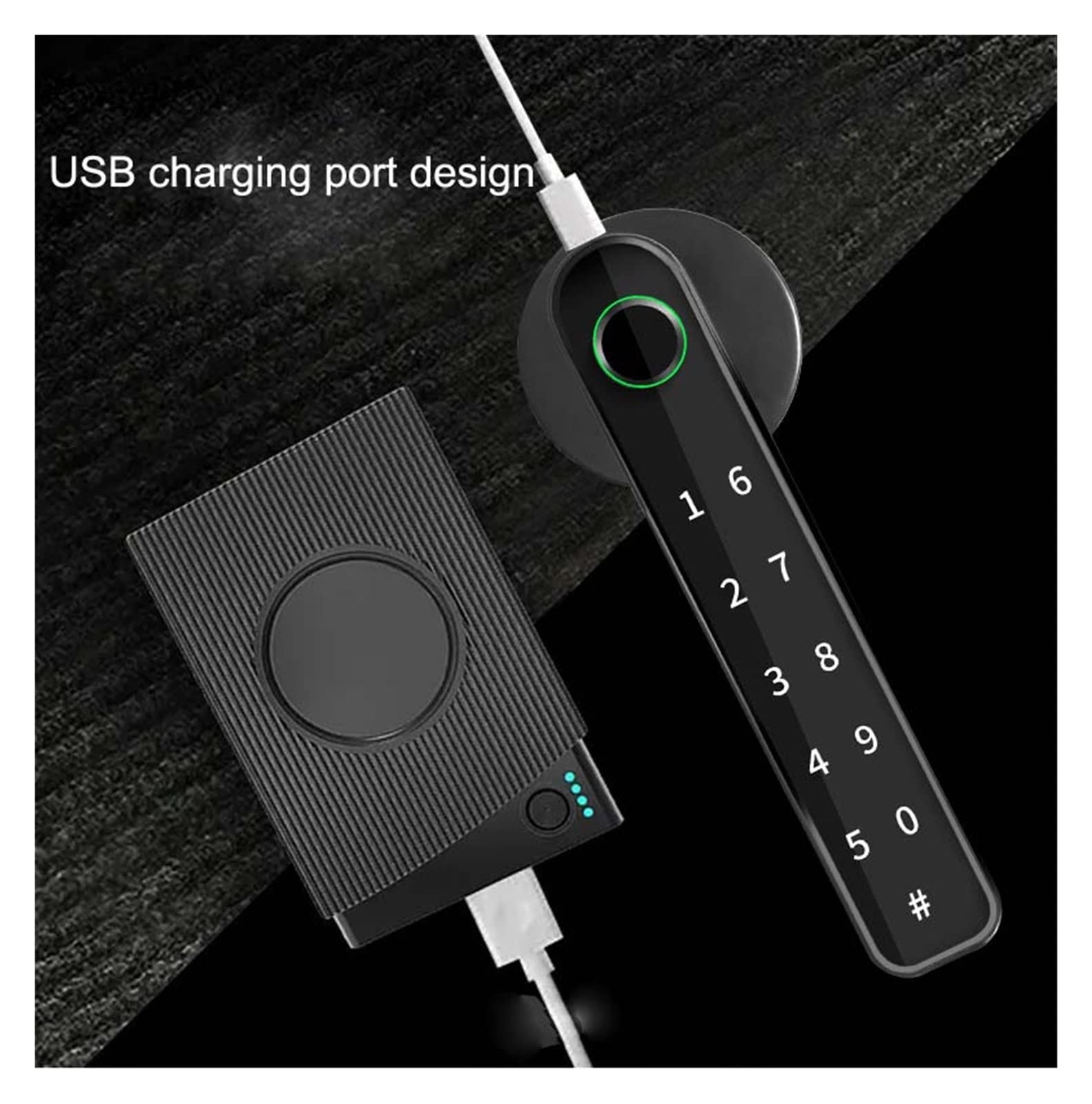 Maniglia per porta intelligente Home Smartlife Impronte digitali e amp;PIN Wireless Smart Handle Lock Biometria Tuya Blue-tooth Access Control Door Lock Serrature intelligenti antifurto(Kit3)
