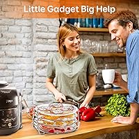 Vista 7 de SICHEER Estante deshidratador de acero inoxidable, accesorios compatibles con freidora de aire Ninja de 4 cuartos de galón, compatible con freidora