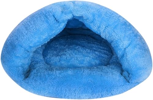 Vista 32 de Tienda de campaña para perros pequeños, cama de casa cueva cálida para interiores, agujero para nido, portátil, suave, para invierno, lavable, Gris