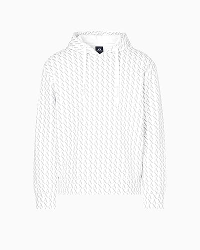 Men's Cotton French Terry All Over Logo Hoodie