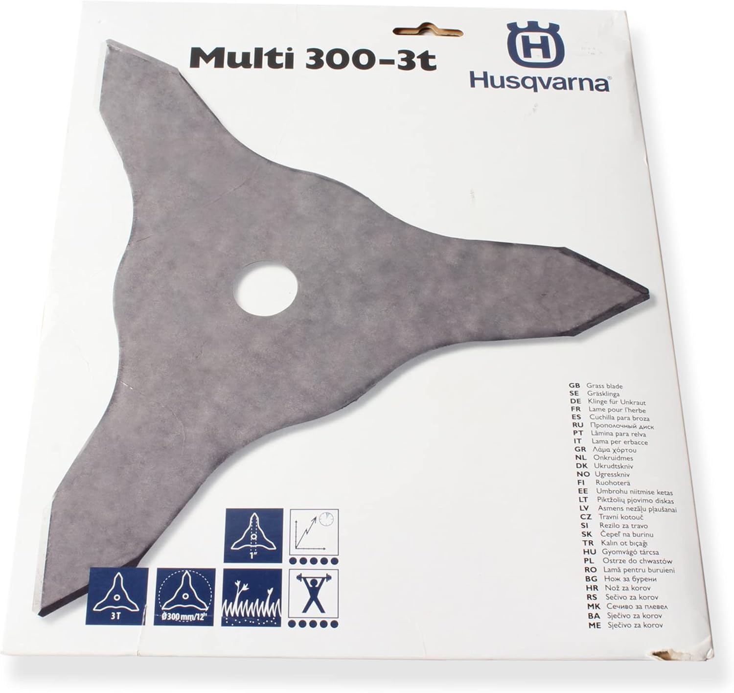 Husqvarna Genuine 596278701 12" Multi Grass Blade 300-3T 1" Fits 578444501 OEM