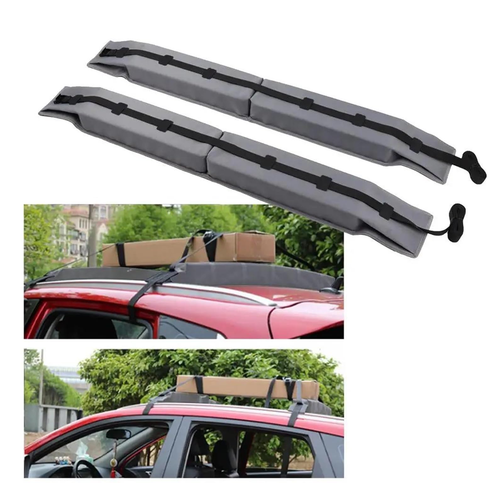 Portapacchi Morbido Per Tetto Auto Universale - Capienza 60 Kg, Tessuto Oxford 600D, Pieghevole, Con Borsa Di Stoccaggio