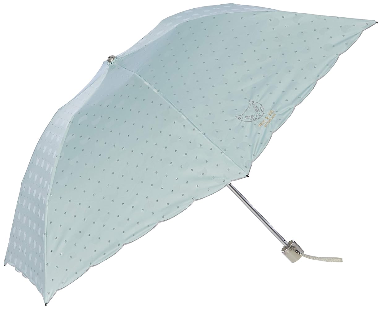 ポール&ジョー晴雨兼用傘、猫柄 雨傘 長傘 猫柄 ヌネットドット UV 軽量 | ポールアンドジョー