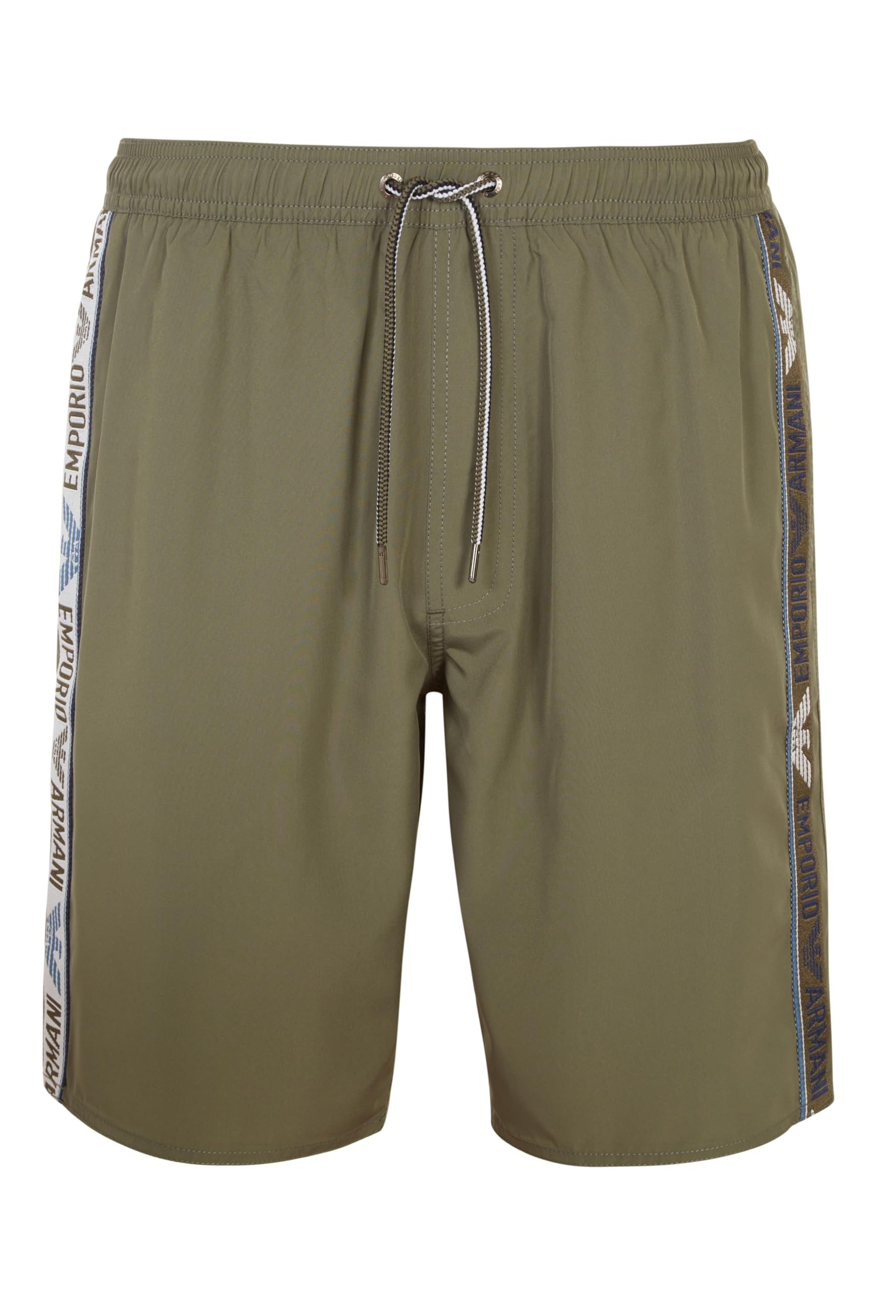 Emporio Armani Men's Logotape Swim Bermuda, Military Green, 50