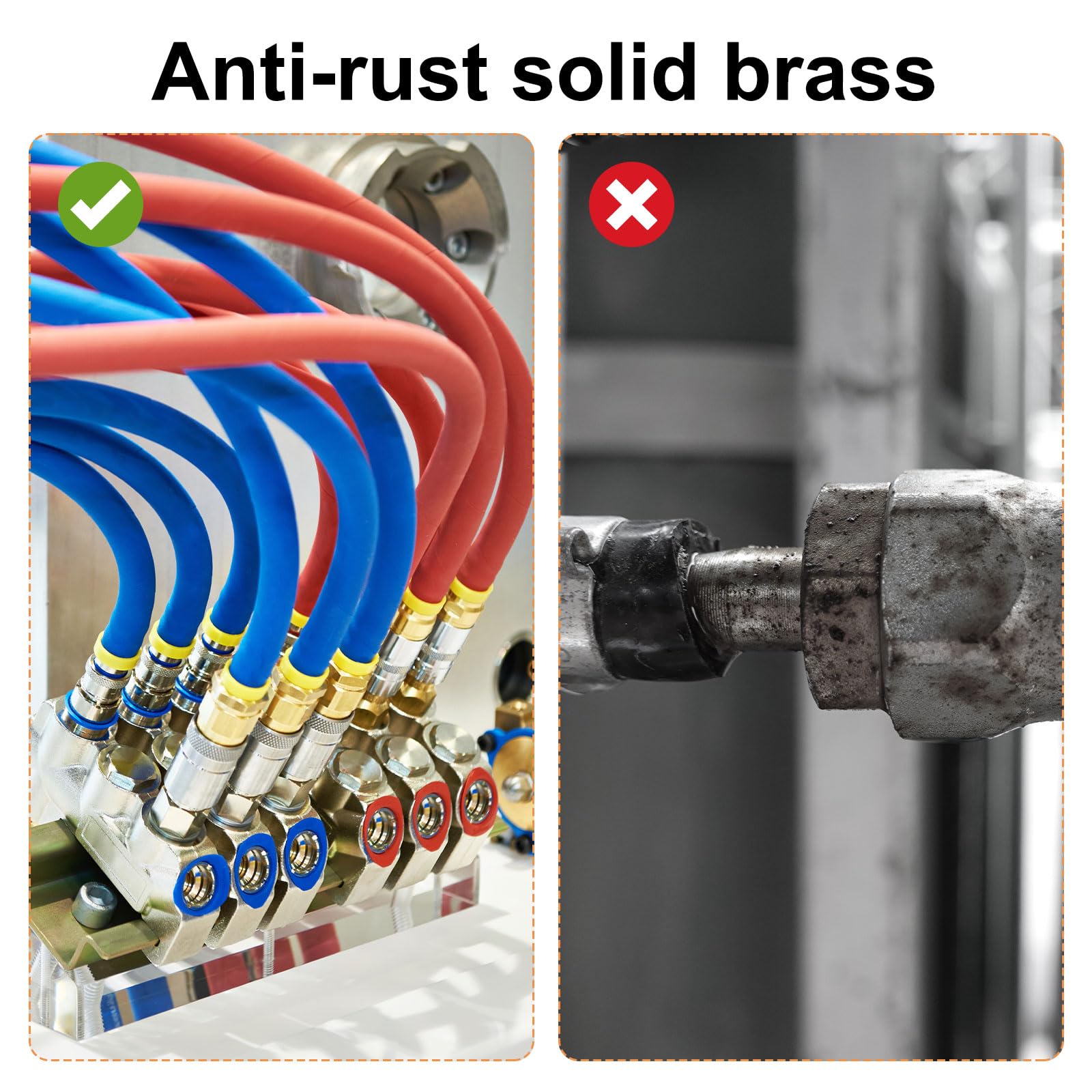 Raccordo Universale Aria Acqua Carburante Raccordo Barba In Ottone Massiccio - 1" Tubo ID X 1" NPT Maschio, Per Collegamenti Aria, Acqua O Carburante - Foto 3