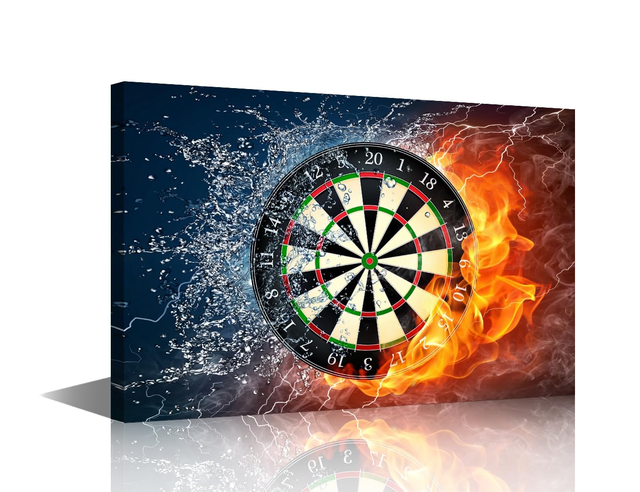 TISHIRON Large Wall Art for Living Room Office DartBoard Canvas Art Wall Decor Inspirational Modern Wall Art Shooting Target Paintings for Bedroom Framed for Home Decorations Ready to Hang 36x24 in