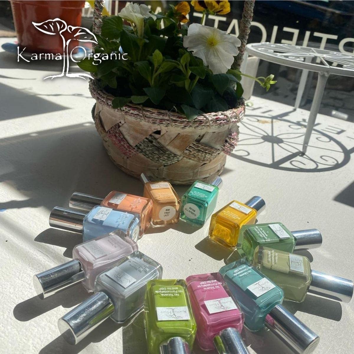 Karma Organic Natural Nail Polish-Non-Toxic Nail Art, Vegan and Cruelty-Free Nail Paint (Champagne Toast)