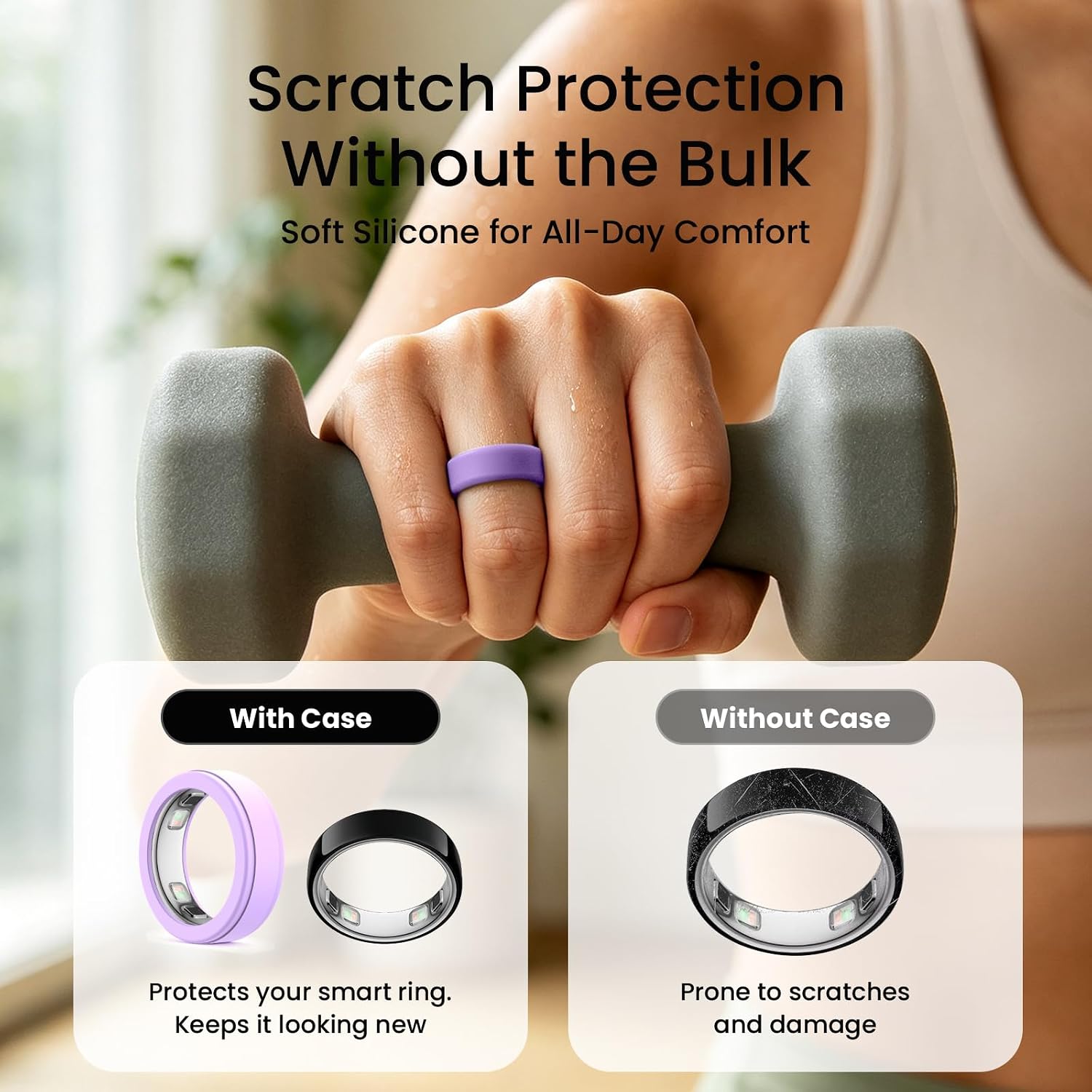 8 Pack Ultra-Thin Cover Compatible with Oura Ring Gen 5