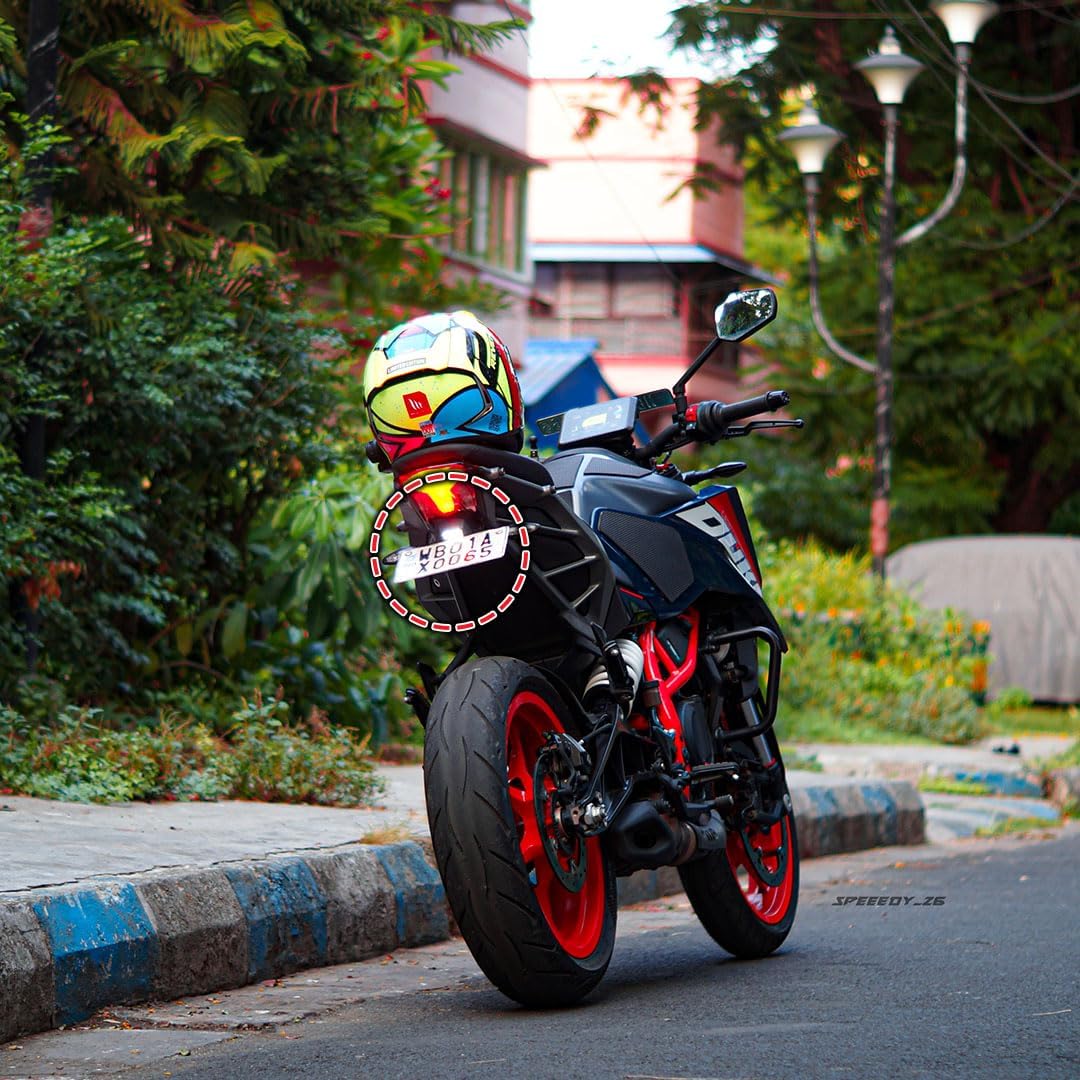 Compact Tail Tidy | License Plate Holder for Duke 250 | 390 | Colour: Black [Generation 3 only]