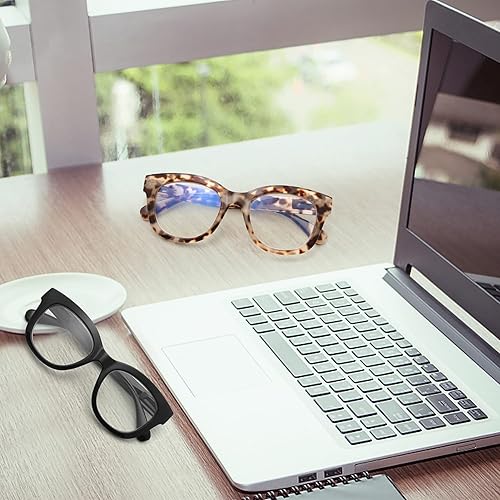 Miniatura 6 de Areyeth 2 pares de lentes de lectura retro de gran tamaño para mujer lectores grandes de bloqueo de luz azul estilo Oprah