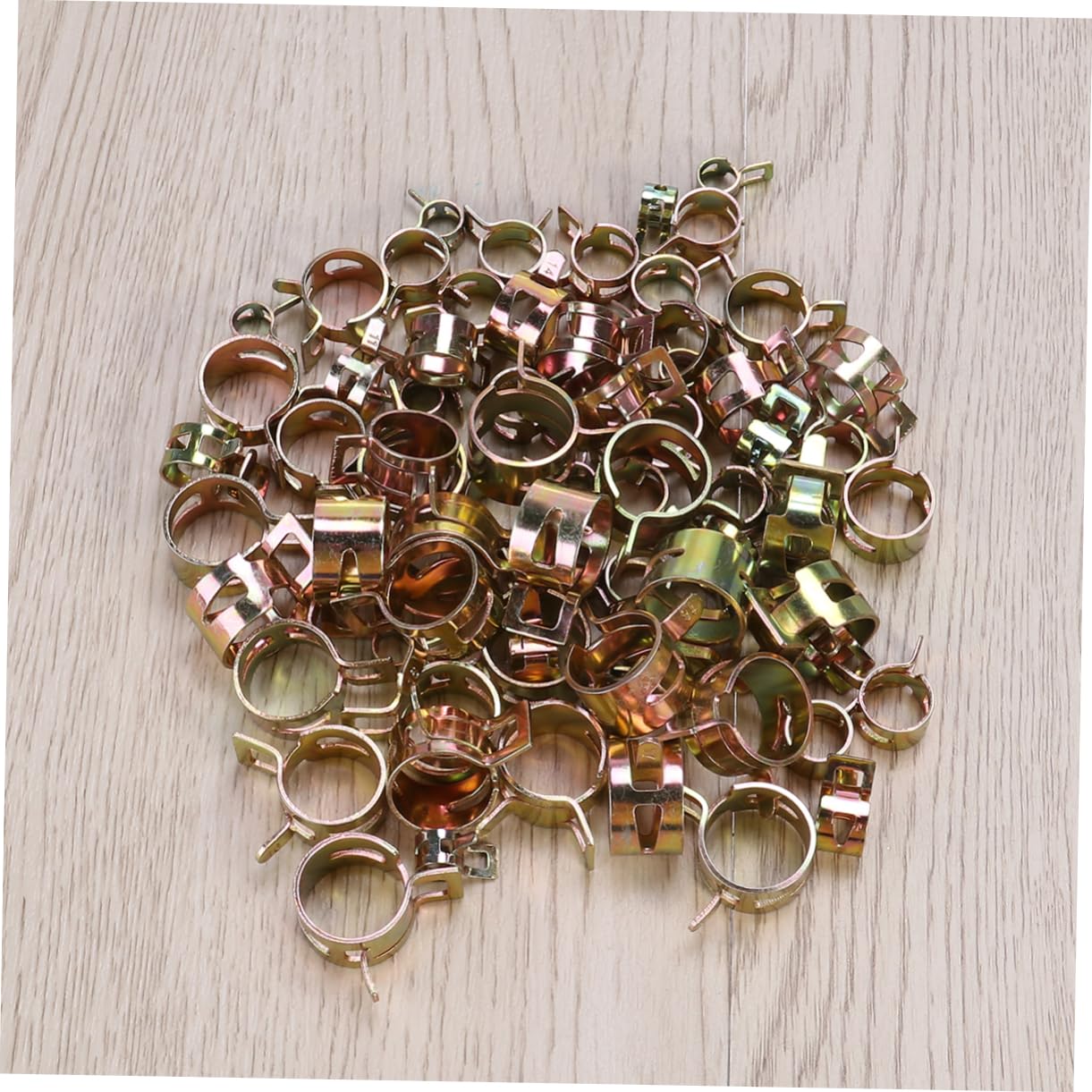 AUTSUPPL 7mm-17mm Inner Diameter Elastic Hoop Clamps 72 Pc Spring Clip Clamp Set for Car Auto