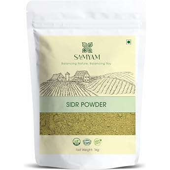 SAMYAM Natural Sidr/Jujube Powder - 1kg Pack Natural Hair & Body Cleanser Herbal Soap