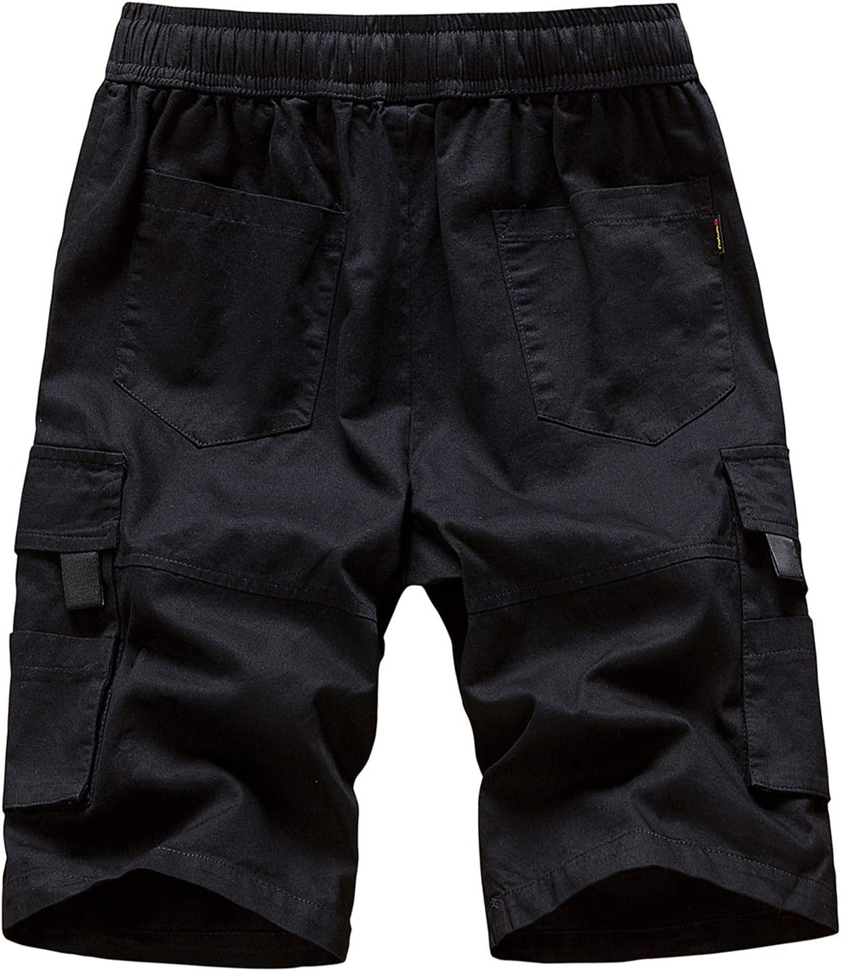 Men's Cargo Shorts Elastic Waistband Comfortable Fit Summer Casual Cotton Work Shorts