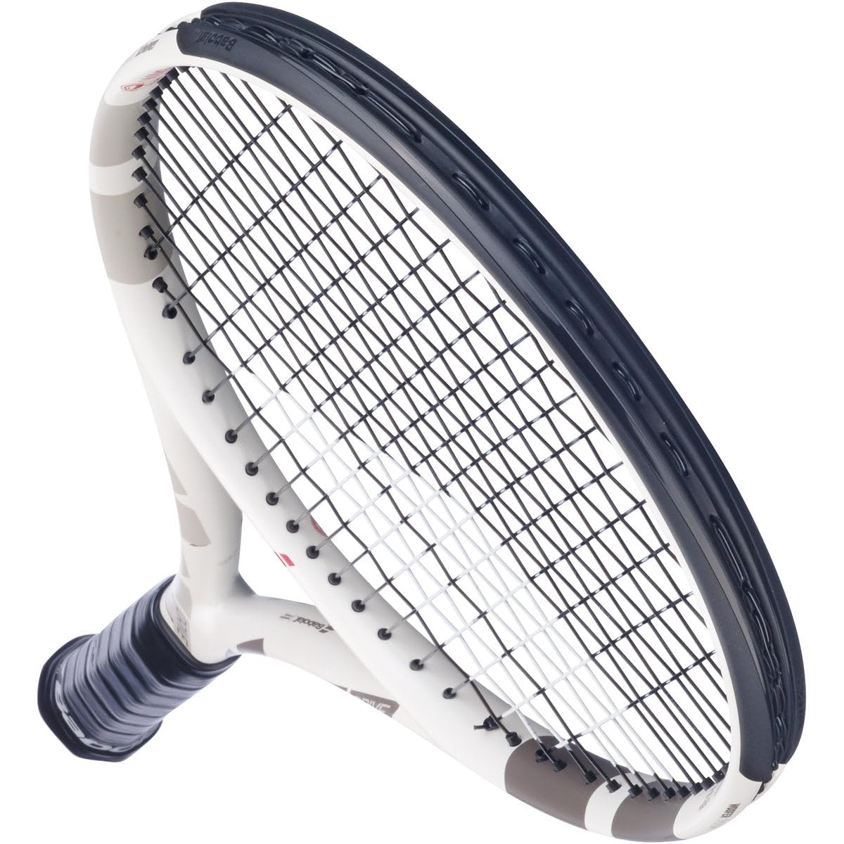 Babolat Boost Wimbledon - Raqueta de tenis con cuerdas, edición limitada, crema/marfil/beige oscuro, encordada con 16 g Babolat Syn Gut a tensión de rango medio