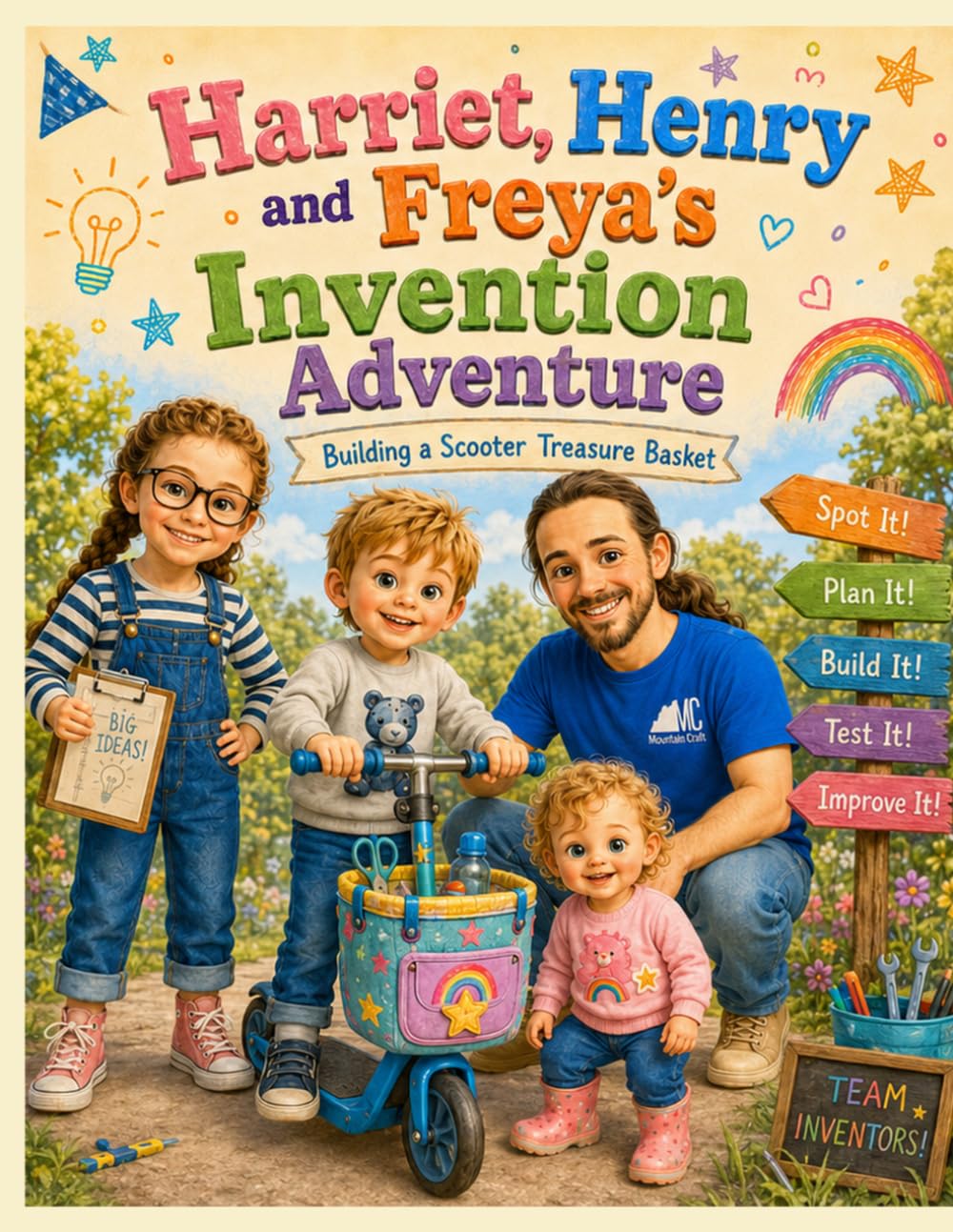 Harriet, Henry and Freya’s Invention Adventure: Learning about spotting problems, brainstorming, prototypes and improving designs.