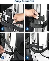 Vista 3 de JOYTUTUS Correas de limitación de puerta compatibles con Wrangler, paquete de 2 correas de control de limitación de puerta ajustables resistentes