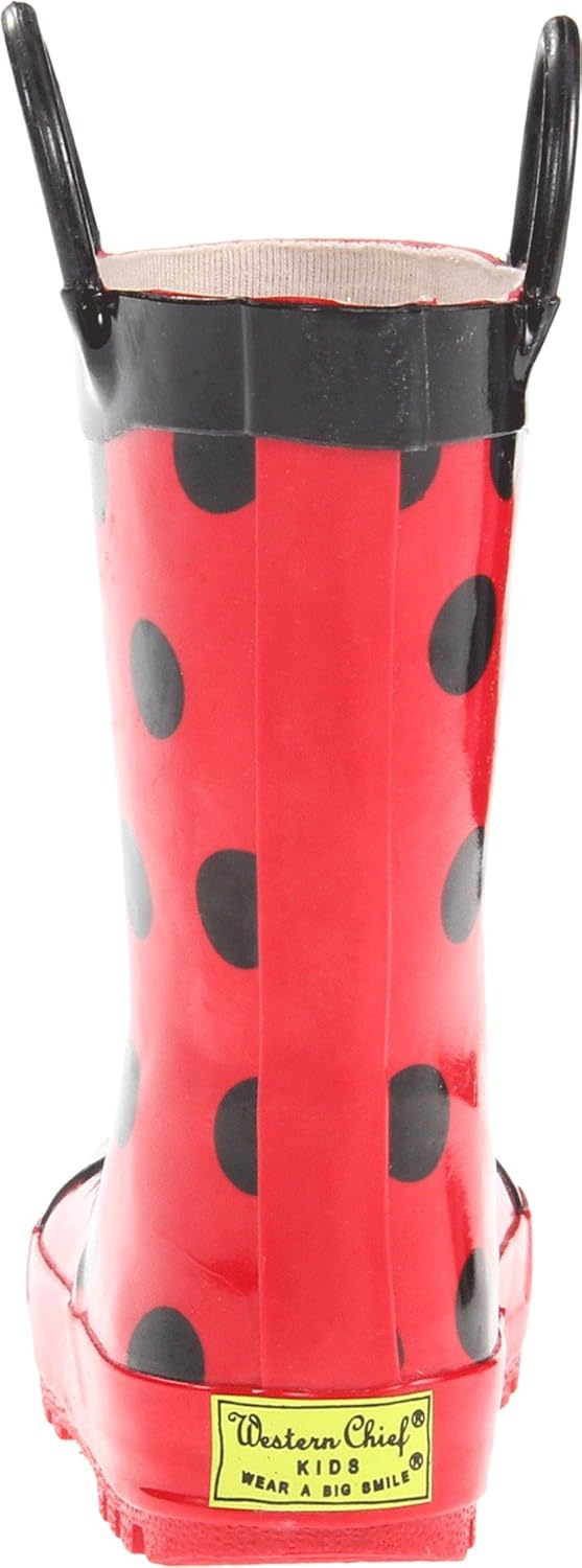  | Western Chief Girls' Waterproof Printed Rain Boot with Easy Pull on Handles | Rain Boots