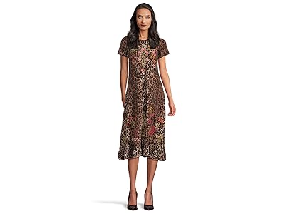 Johnny Was Short Sleeve Ruffle Hem Dress Malaya Women
