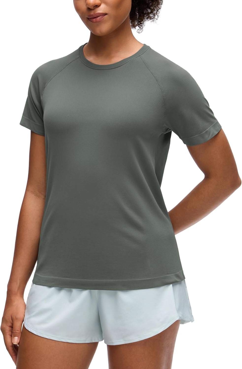 CRZ YOGA Flex Seamless Relaxed T-Shirt Hip Length