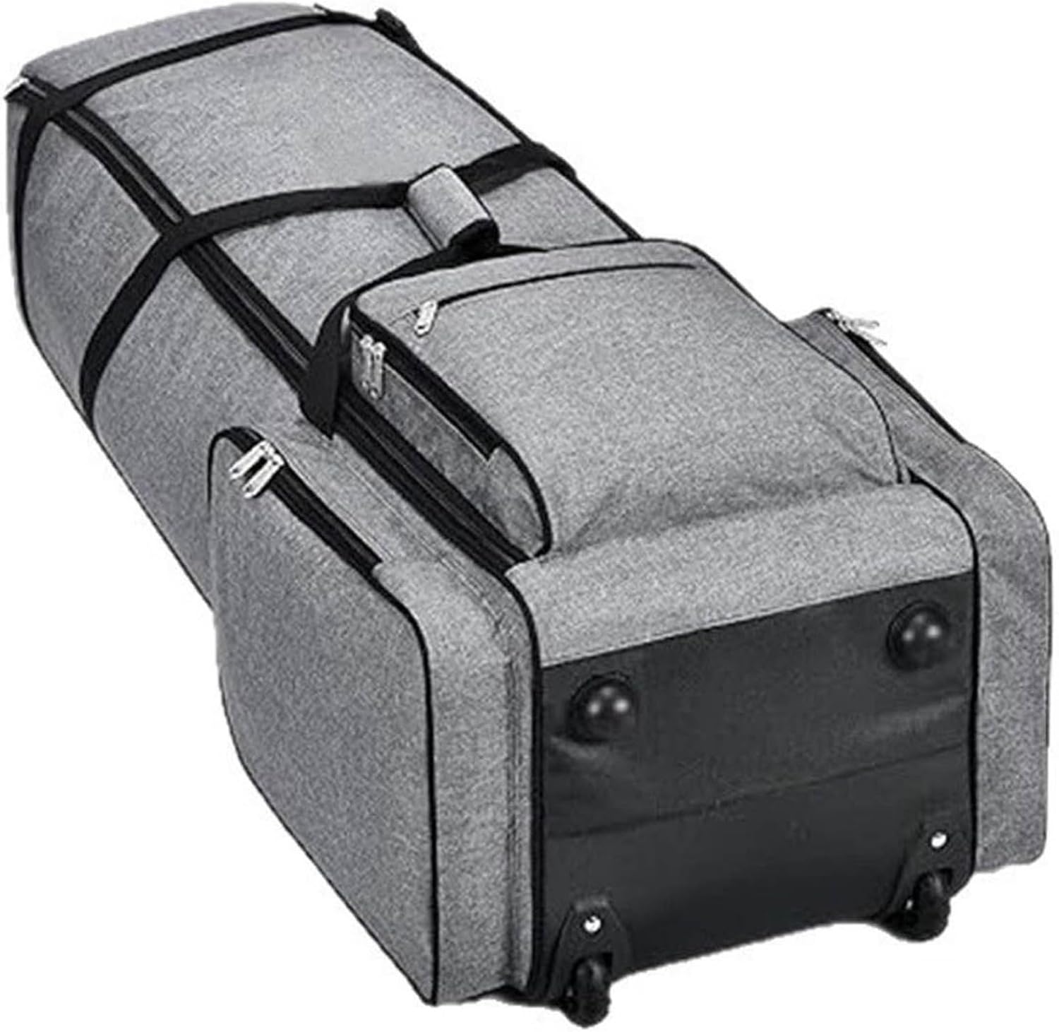Linjinx Heavy-Duty Oxford Golf Travel Bag with Rolling Wheels, Padded Golf Club Travel Case for Safe Transit