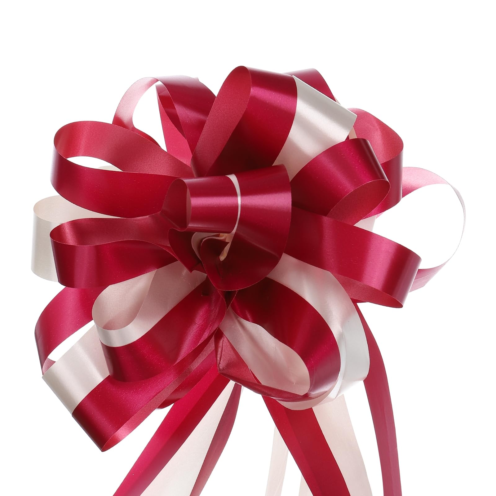 Lazos grandes para regalos de coche en bodas y Navidad, pack de 10 cintas decorativas de 7"