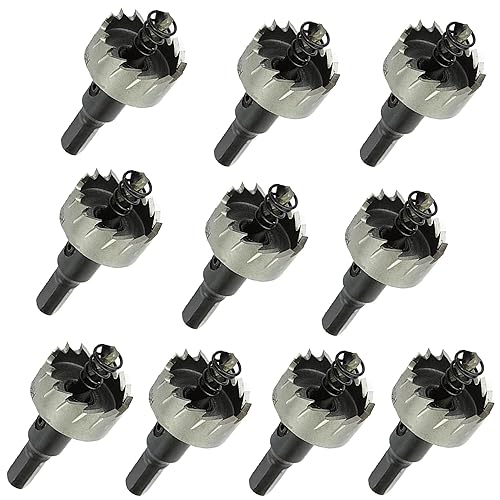 TOGU Broca de acero de alta velocidad tratada térmicamente de 1-110 pulgadas (1.102 in), rosca en espiral, avellanado, 10 paquetes