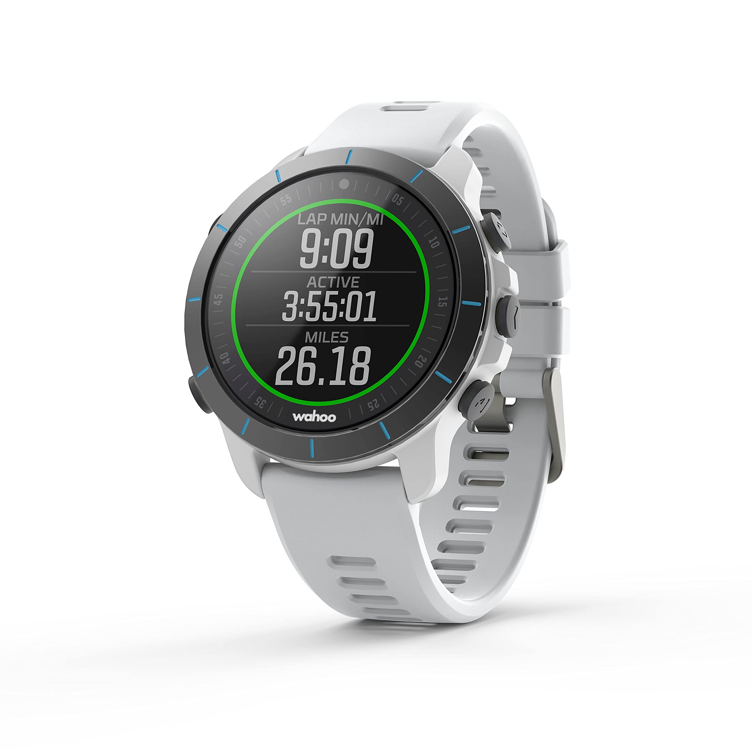 Wahoo ELEMNT Rival Running/Multisport GPS Smartwatch, Blanco, Correa