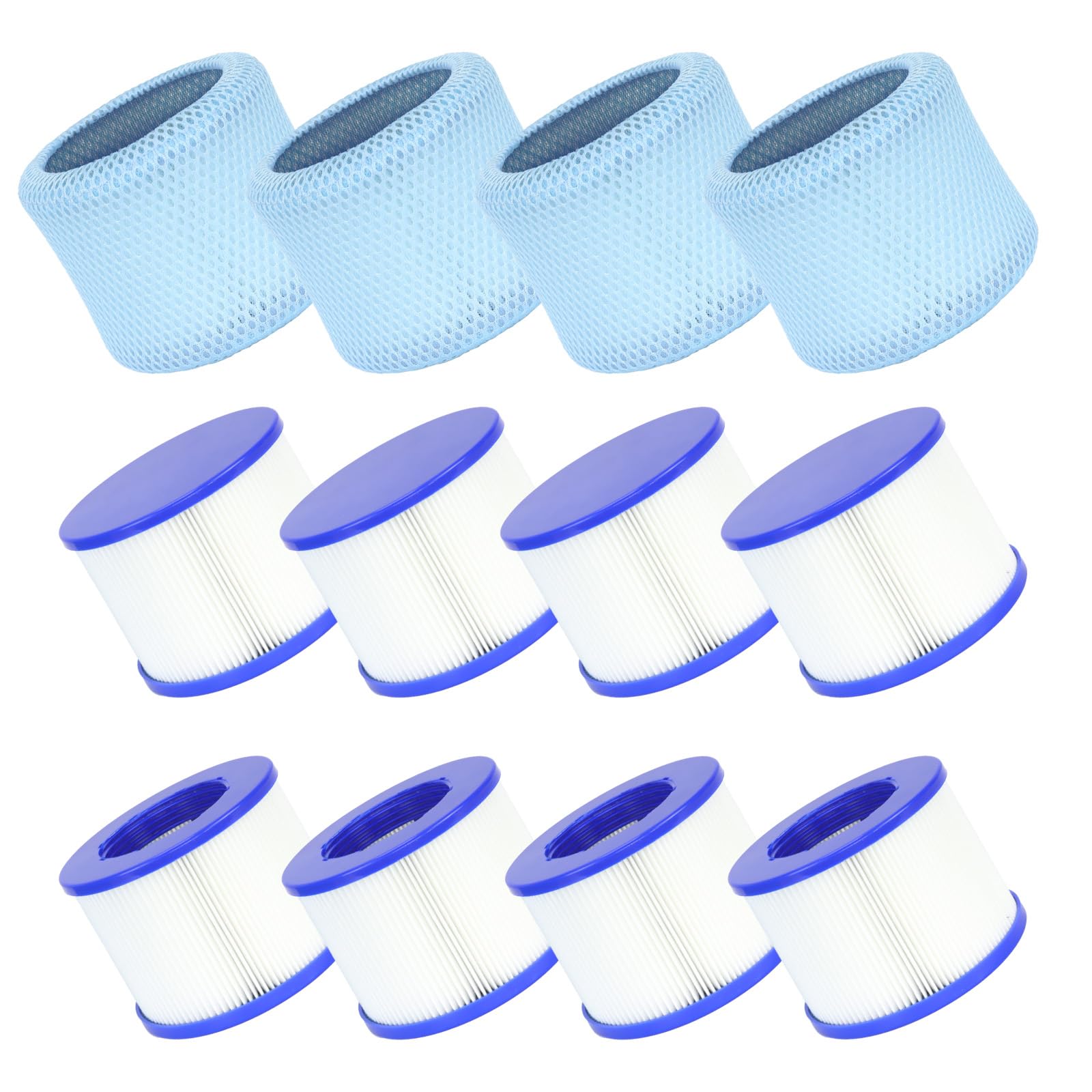 High-Efficiency Screw-In Hot Tub spa Filters Replacement (8 Filters+4 Bags)