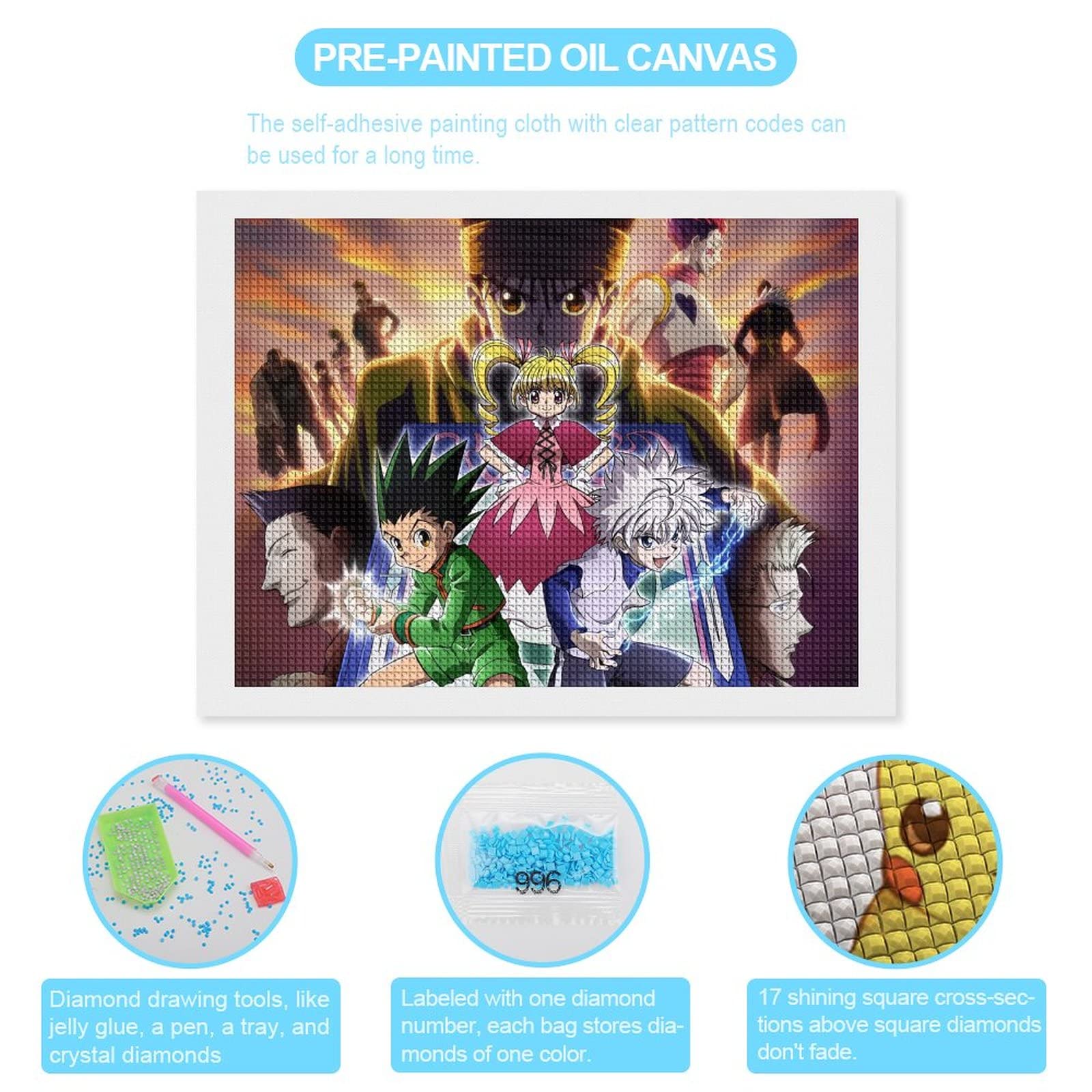 Amazon.co.jp: ハンター×ハンターダイヤモンドアートダイヤモンド