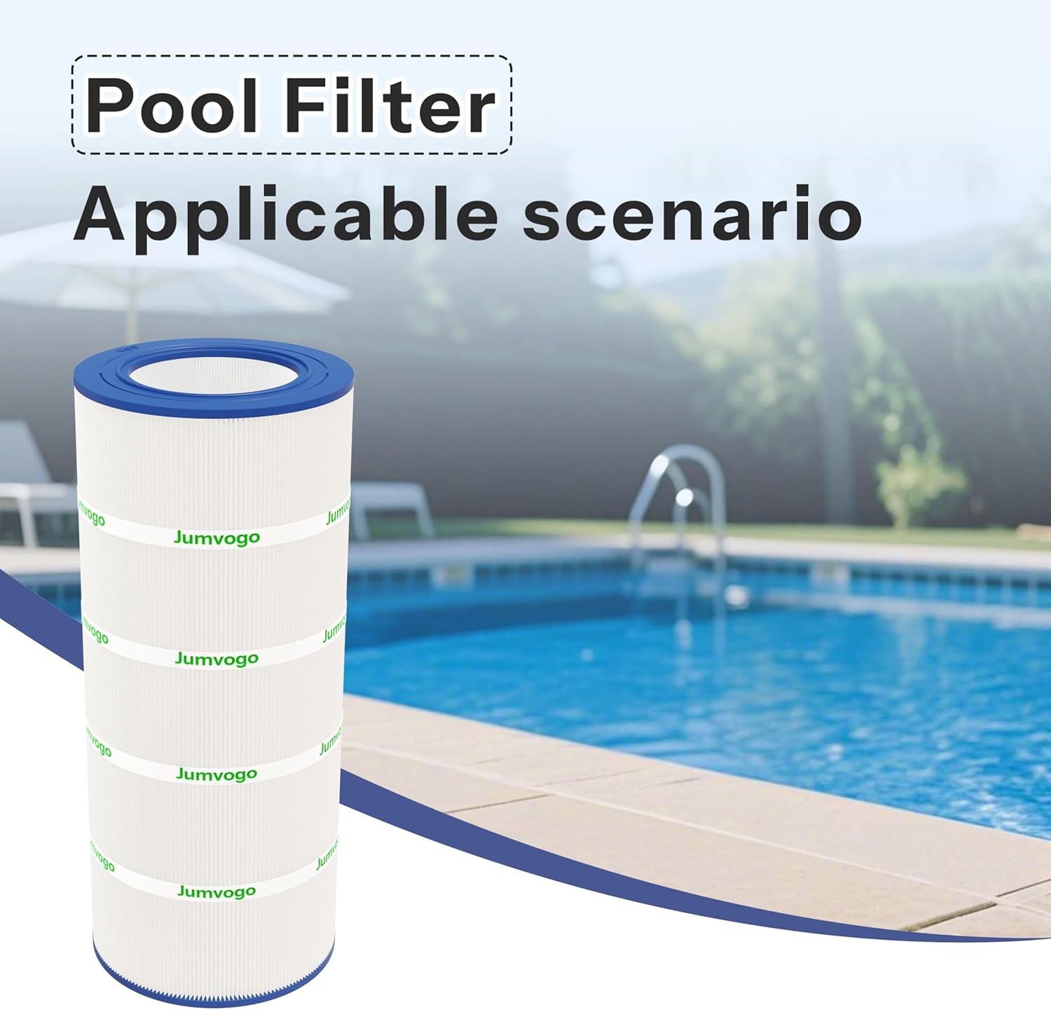 100 Sq. Ft. Pool Filter Cartridge Compatible with CC100, CCRP100, C-9410, Ultral-C3, PAP100, PAP100-4, R173215, FC-0686, 1 Pack