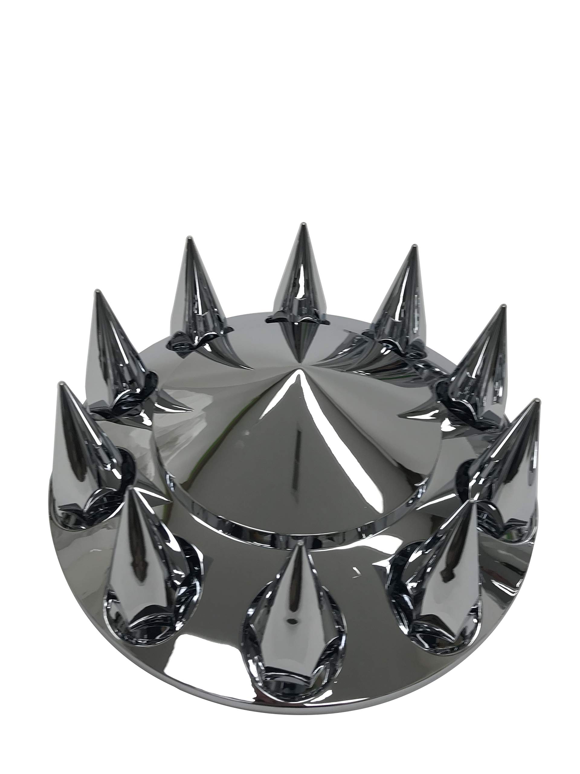 Front Wheel Covers 33mm Hub Semi Plastic Spiked ABS Pair Nut Covers 1-Pair Chrome