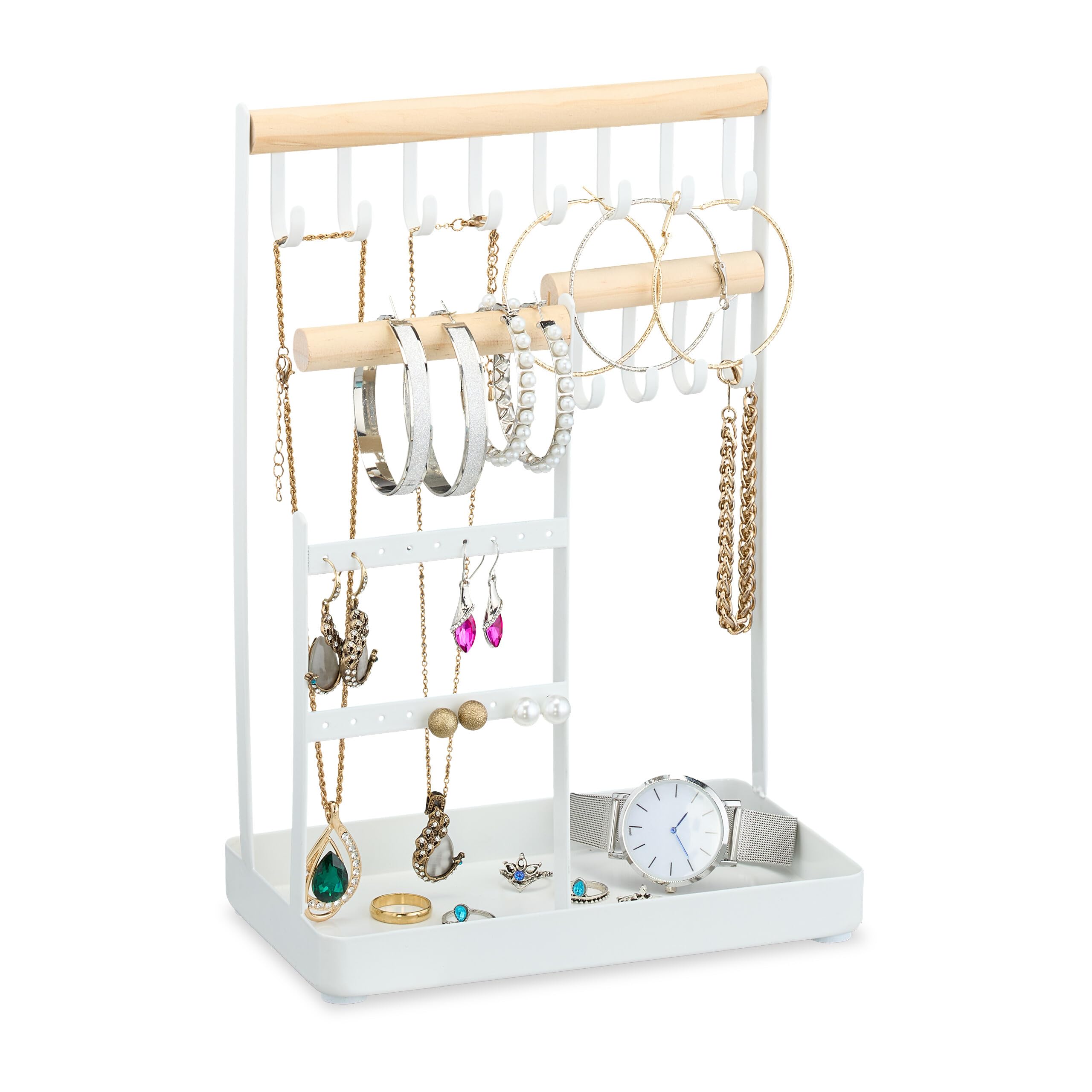 Rangement pour colliers et boucles évitant les nœuds et les bijoux perdus