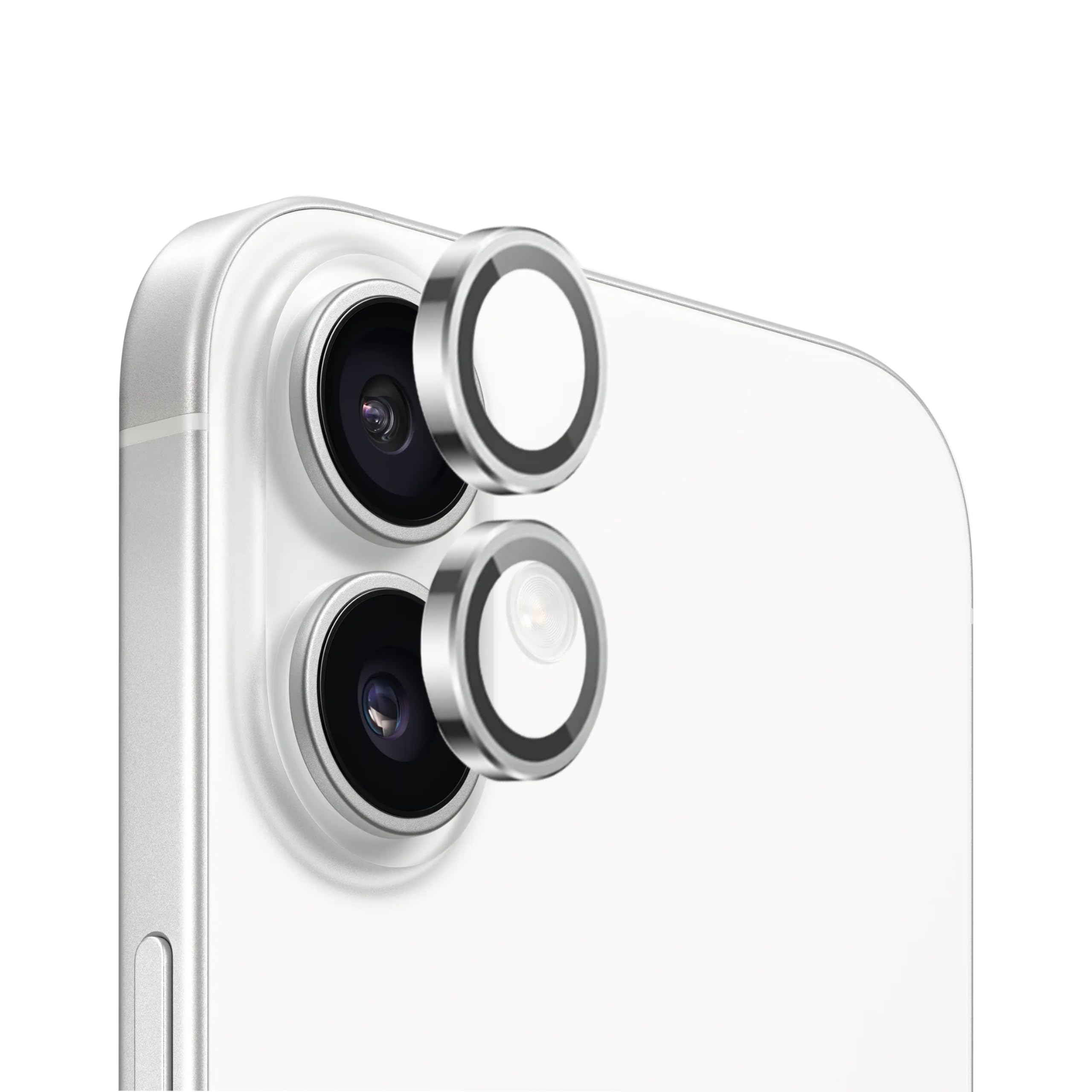 Blyton Metal Anti-Scratch Rear Camera Rings Compatible with Iphone 16 & Iphone 16 Plus Camera Lens Protector Guard Compatible with (Iphone 16 / Iphone 16 Plus, White) (B0DG6V6TQC) Amazon Price History, Amazon Price Tracker