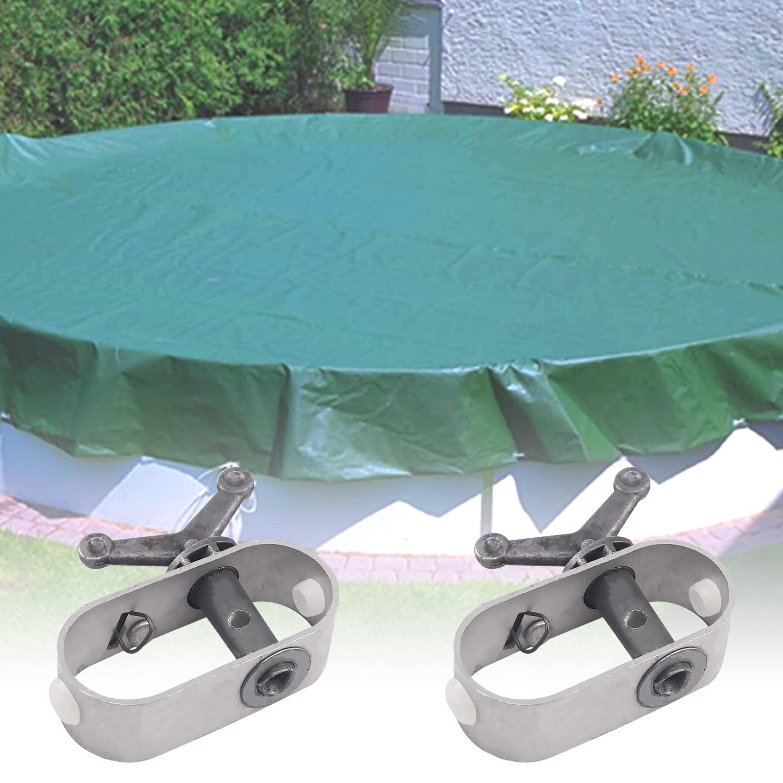 Tendifilo Per Recinzione - 4 Pezzi In Alluminio - Per Coperture Piscine E Teli