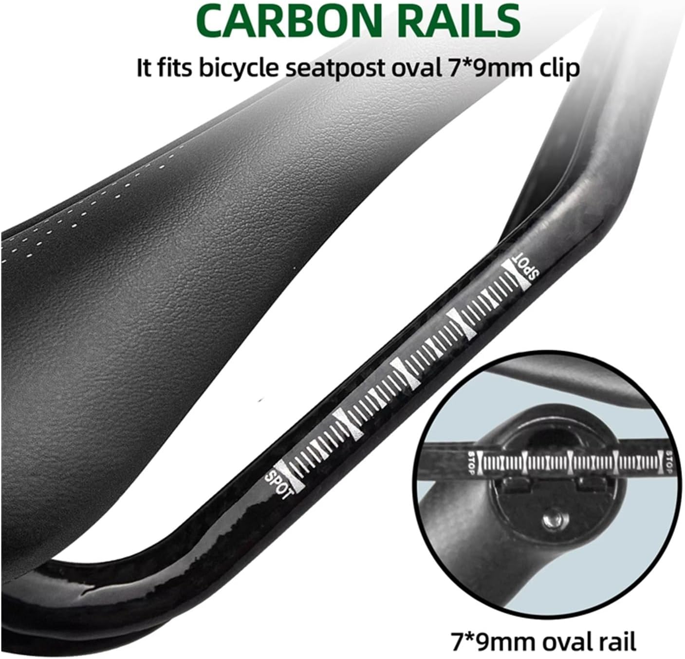 Lightweight Carbon Fibre Bike Saddle 155mm x 145mm Soft Sponge Cushion for MTB Road Bicycle Accessories