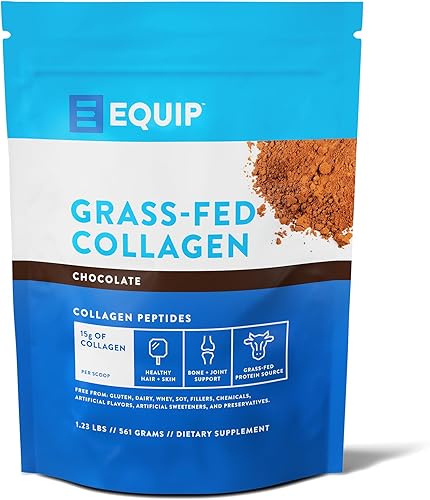 Equip Foods Polvo de colágeno alimentado con pasto Péptidos de colágeno bovino 100% hidrolizados con aminoácidos Colágeno de carne de res para