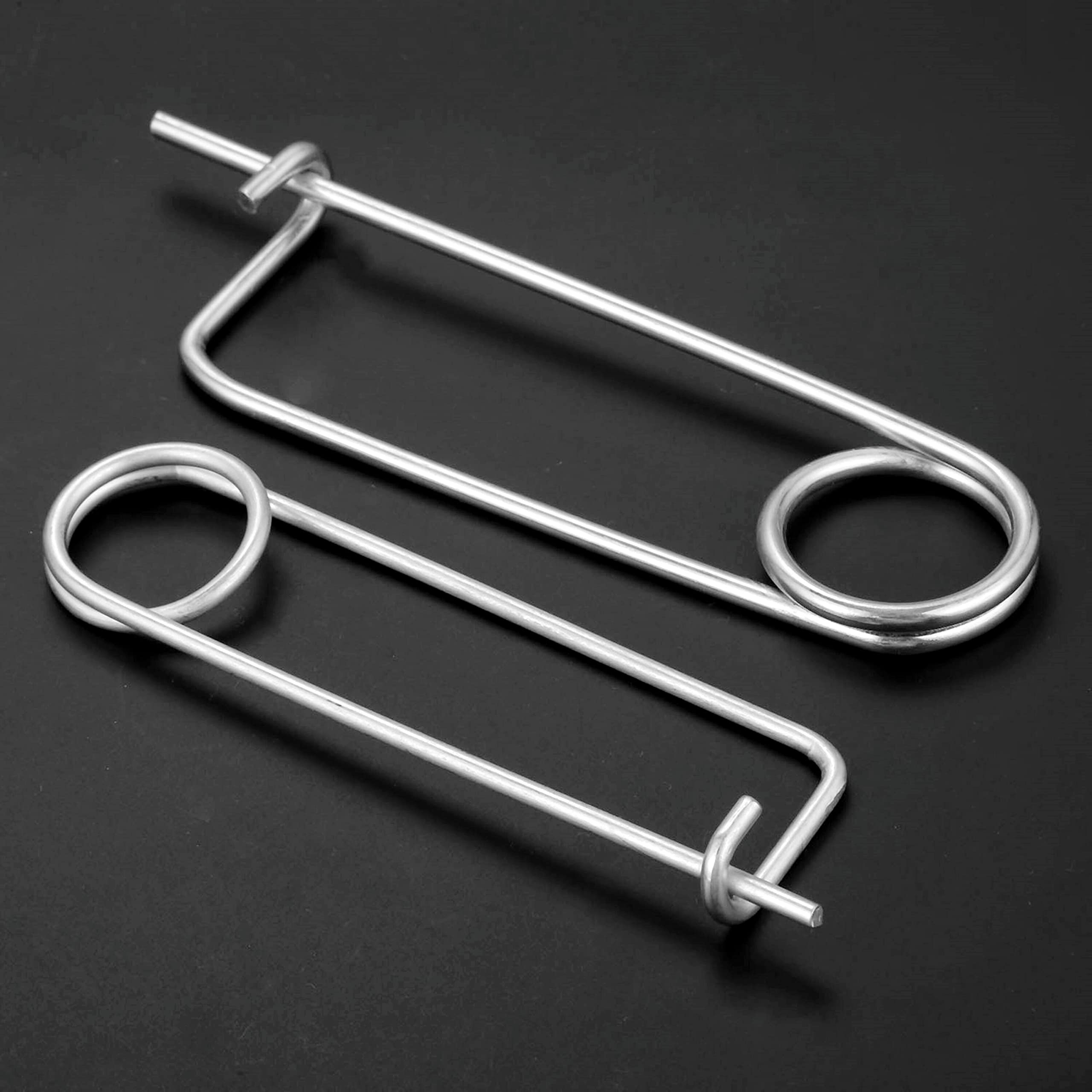Lot De 12 épingles à Nourrice Fendues En Acier Zingué - 0,3 X 6,2 Cm - Pour Ferme, Jardin, Remorque, équipement
