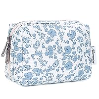Vista 59 de Narwey Pequeña bolsa de maquillaje para bolso, mini bolsa de cosméticos, bolsa de maquillaje de viaje con cremallera, bonitas bolsas de maquillaje