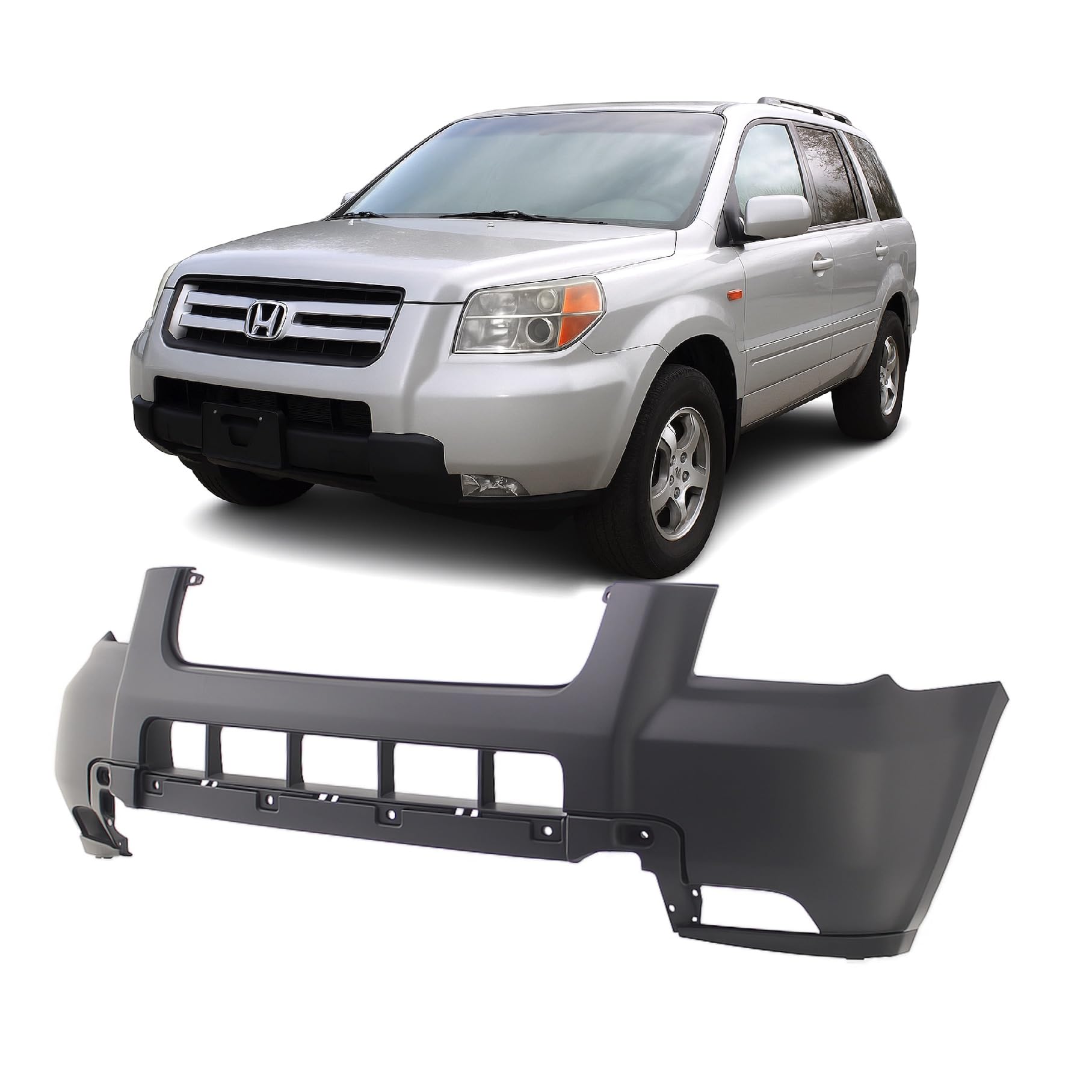 FitParts Compatible with Honda Pilot 2006–2008 Front Bumper Cover
