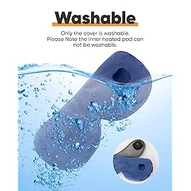 Heated Eye Mask for Dry Eyes, Cordless Warm Eye Compress for Blepharitis, Styes, 1000mAh, Washable Cover, Gifts for Family, Travel (Dark Blue)