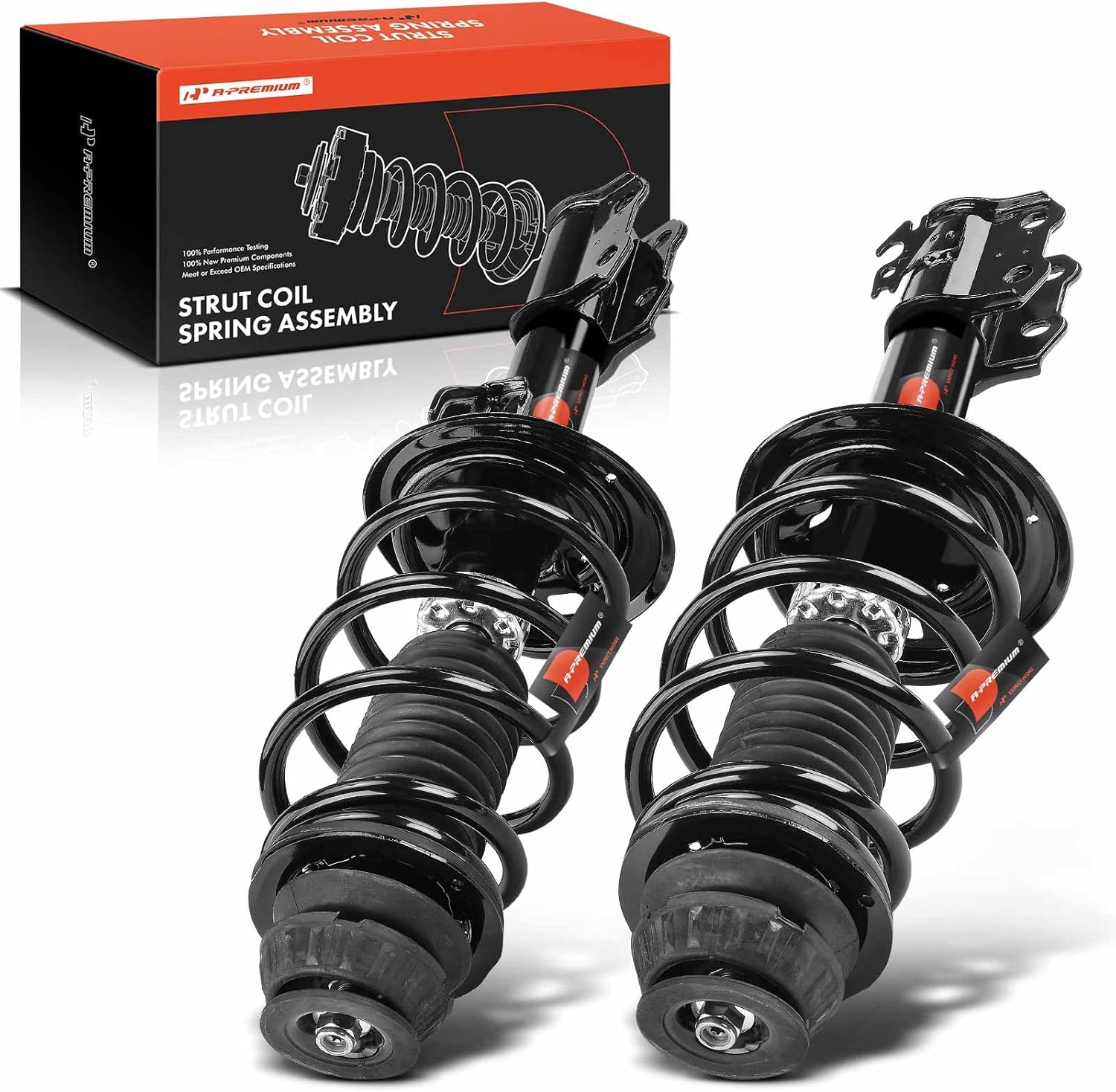 A-Premium Front Complete Strut & Coil Spring Assembly Compatible with Toyota Yaris 2012 2013 2014 2015, Hatchback, 2-PC Set