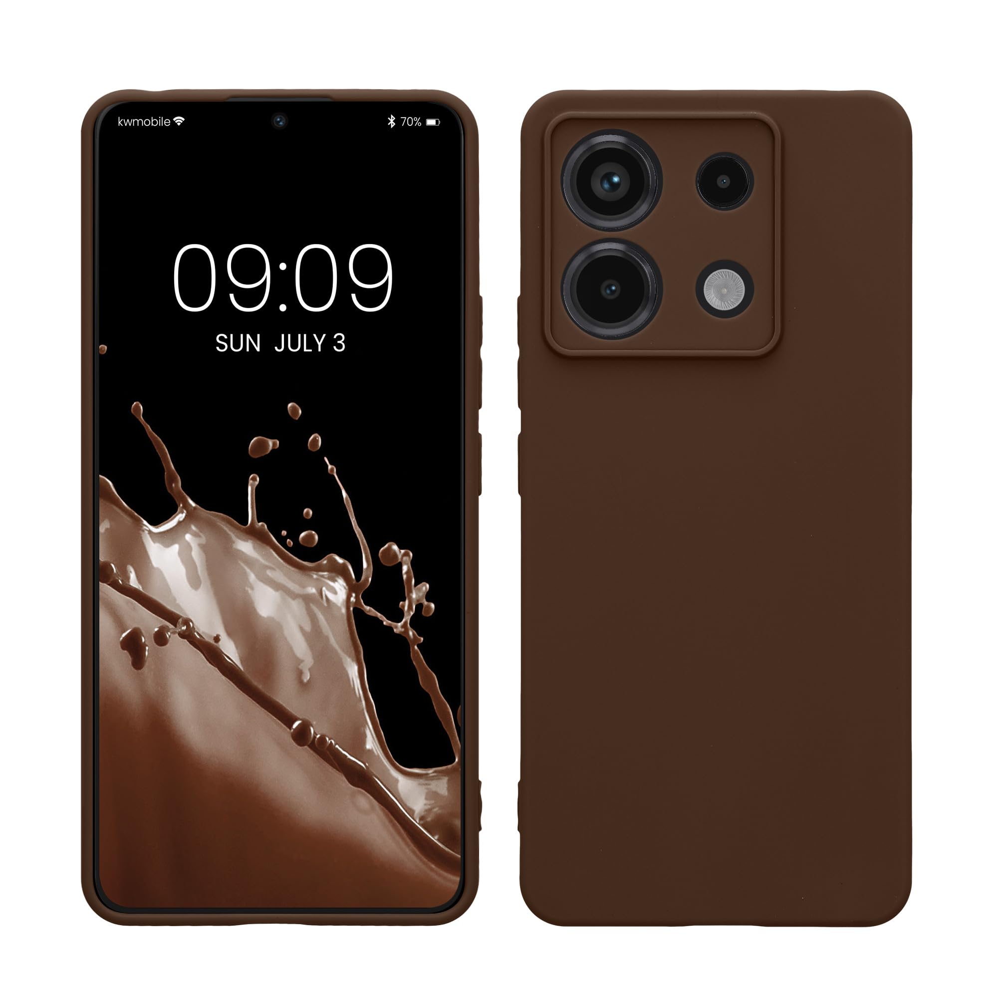 kwmobile Carcasa Compatible con Xiaomi Redmi Note 14 Pro 5G / Poco X7 Funda - Funda Ultrafina de TPU con Bordes elevados - Lavanda Metalizado — view 38