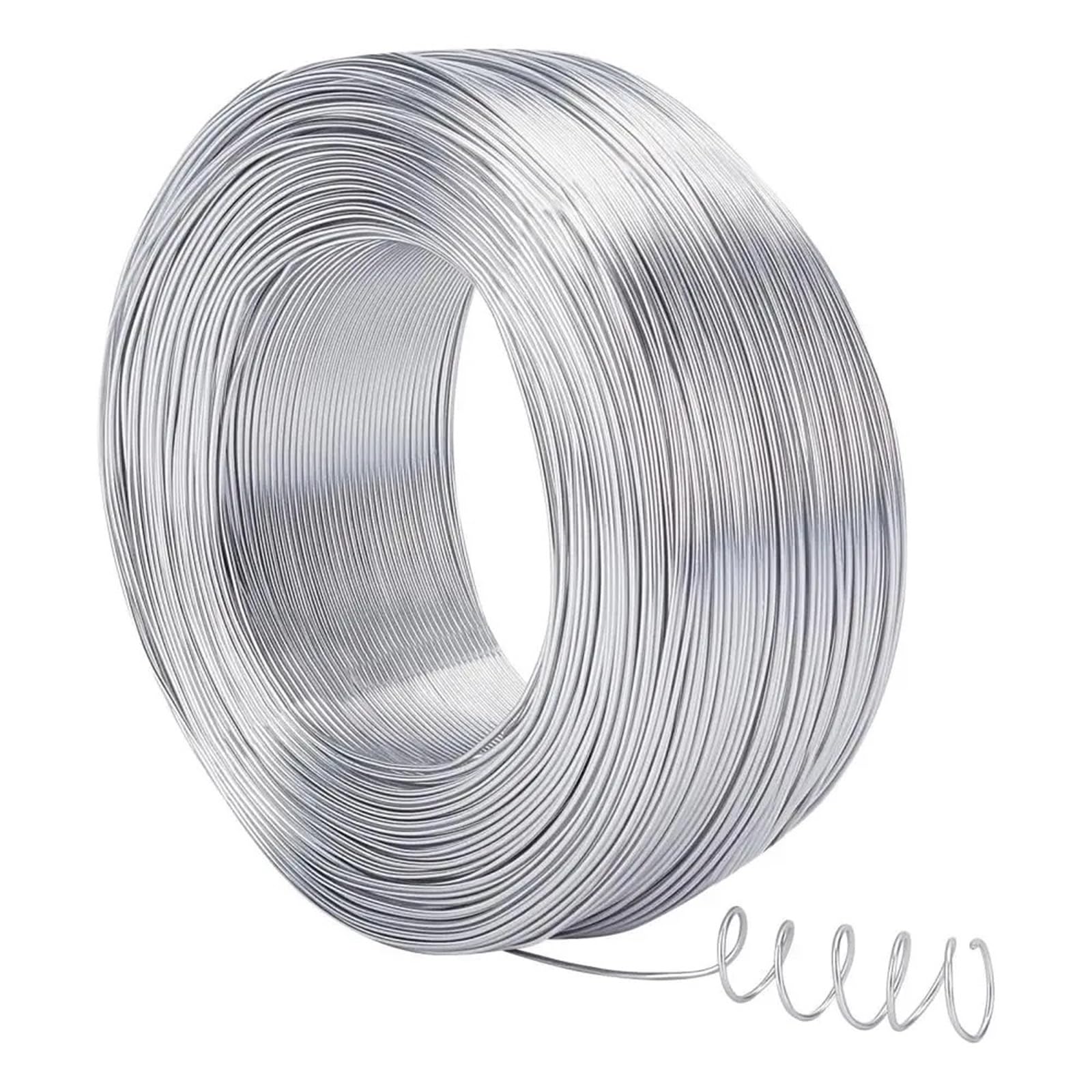 Druty rzemieślnicze z aluminium, Aluminiowe druty rzemieślnicze 300 m 0,8 mm zginany drut metalowy do samodzielnego tworzenia biżuterii, bransoletek, kolczyków i rękodzieła kwiatowego
