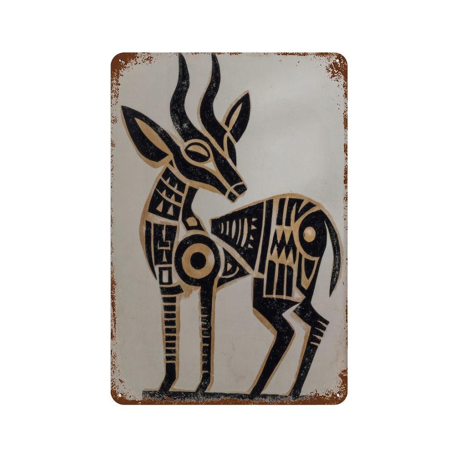 xiaoxiaoshen Traditional Mexican Gazelle Wall Decor Art Metal Tin Poster Modern Home Decor Art Home Bar Shop Decorations Vintage Sign 30x20cm